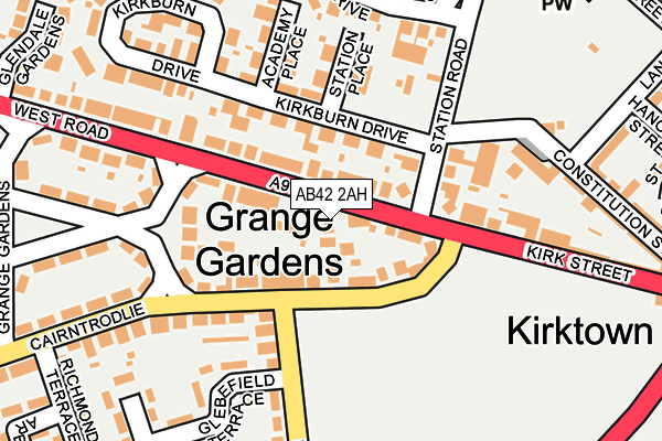 AB42 2AH map - OS OpenMap – Local (Ordnance Survey) AB42 2AH map - OS OpenMap – Local (Ordnance Survey)