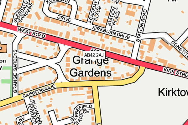 AB42 2AJ map - OS OpenMap – Local (Ordnance Survey) AB42 2AJ map - OS OpenMap – Local (Ordnance Survey)