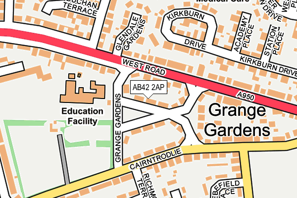 AB42 2AP map - OS OpenMap – Local (Ordnance Survey) AB42 2AP map - OS OpenMap – Local (Ordnance Survey)