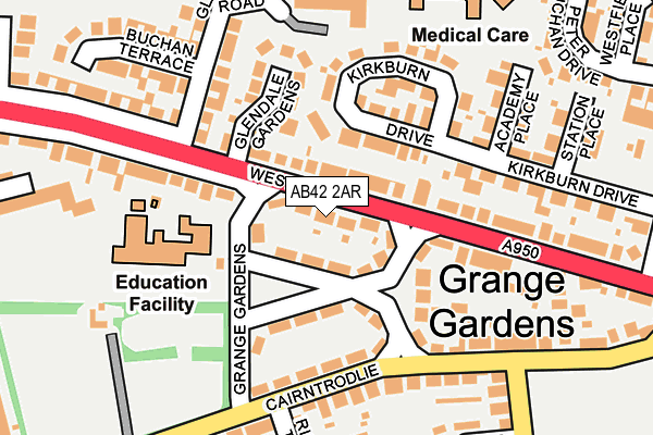 AB42 2AR map - OS OpenMap – Local (Ordnance Survey) AB42 2AR map - OS OpenMap – Local (Ordnance Survey)