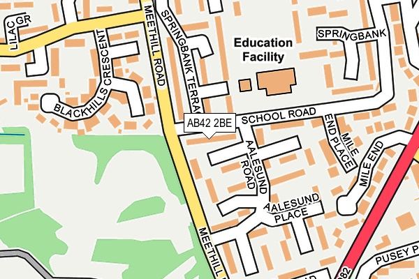 AB42 2BE map - OS OpenMap – Local (Ordnance Survey) AB42 2BE map - OS OpenMap – Local (Ordnance Survey)