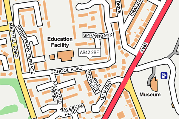AB42 2BF map - OS OpenMap – Local (Ordnance Survey) AB42 2BF map - OS OpenMap – Local (Ordnance Survey)