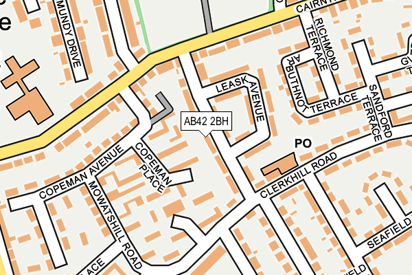 AB42 2BH map - OS OpenMap – Local (Ordnance Survey) AB42 2BH map - OS OpenMap – Local (Ordnance Survey)