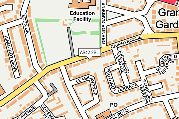 AB42 2BL map - OS OpenMap – Local (Ordnance Survey) AB42 2BL map - OS OpenMap – Local (Ordnance Survey)