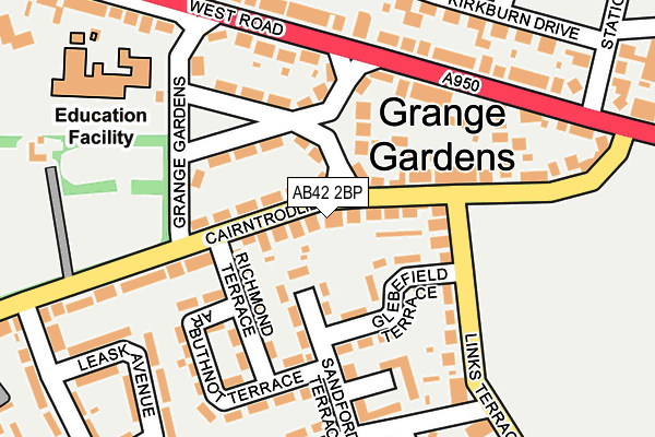 AB42 2BP map - OS OpenMap – Local (Ordnance Survey) AB42 2BP map - OS OpenMap – Local (Ordnance Survey)