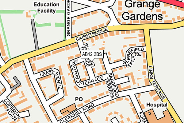 AB42 2BS map - OS OpenMap – Local (Ordnance Survey) AB42 2BS map - OS OpenMap – Local (Ordnance Survey)