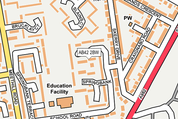 AB42 2BW map - OS OpenMap – Local (Ordnance Survey) AB42 2BW map - OS OpenMap – Local (Ordnance Survey)