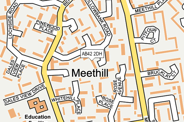 AB42 2DH map - OS OpenMap – Local (Ordnance Survey) AB42 2DH map - OS OpenMap – Local (Ordnance Survey)