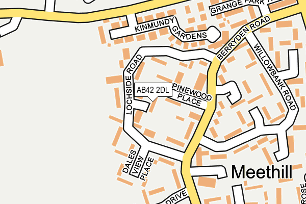 AB42 2DL map - OS OpenMap – Local (Ordnance Survey) AB42 2DL map - OS OpenMap – Local (Ordnance Survey)