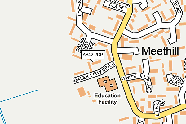 AB42 2DP map - OS OpenMap – Local (Ordnance Survey) AB42 2DP map - OS OpenMap – Local (Ordnance Survey)