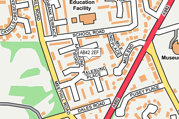 AB42 2EF map - OS OpenMap – Local (Ordnance Survey) AB42 2EF map - OS OpenMap – Local (Ordnance Survey)