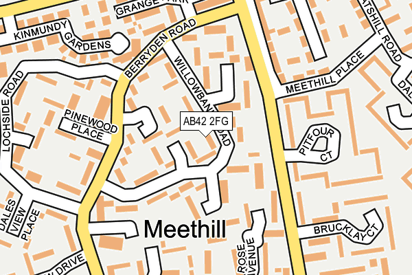 AB42 2FG map - OS OpenMap – Local (Ordnance Survey) AB42 2FG map - OS OpenMap – Local (Ordnance Survey)