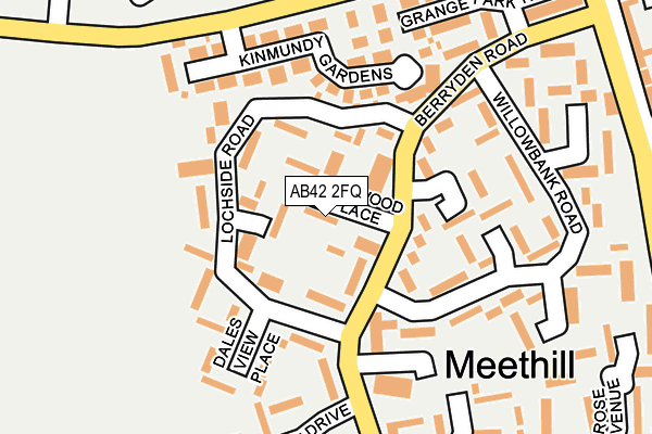 AB42 2FQ map - OS OpenMap – Local (Ordnance Survey) AB42 2FQ map - OS OpenMap – Local (Ordnance Survey)