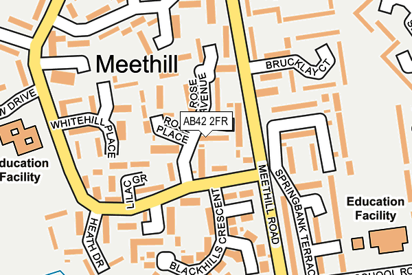 AB42 2FR map - OS OpenMap – Local (Ordnance Survey) AB42 2FR map - OS OpenMap – Local (Ordnance Survey)