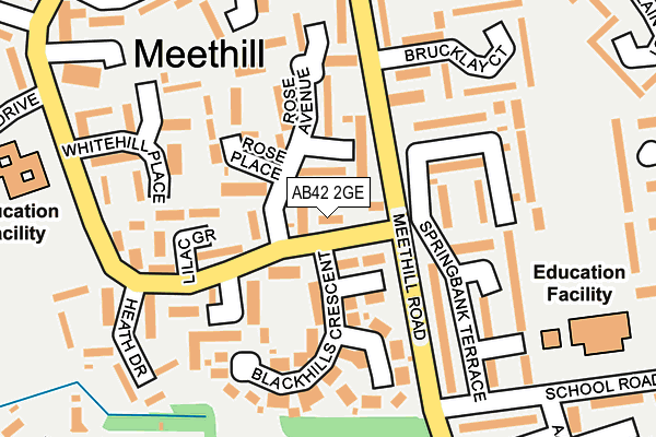 AB42 2GE map - OS OpenMap – Local (Ordnance Survey) AB42 2GE map - OS OpenMap – Local (Ordnance Survey)