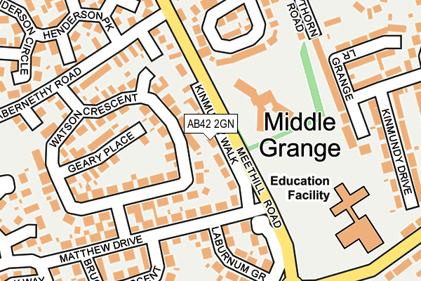 AB42 2GN map - OS OpenMap – Local (Ordnance Survey) AB42 2GN map - OS OpenMap – Local (Ordnance Survey)