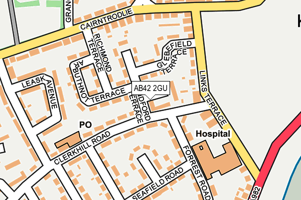 AB42 2GU map - OS OpenMap – Local (Ordnance Survey) AB42 2GU map - OS OpenMap – Local (Ordnance Survey)