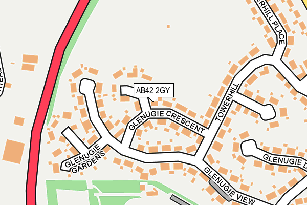 AB42 2GY map - OS OpenMap – Local (Ordnance Survey) AB42 2GY map - OS OpenMap – Local (Ordnance Survey)