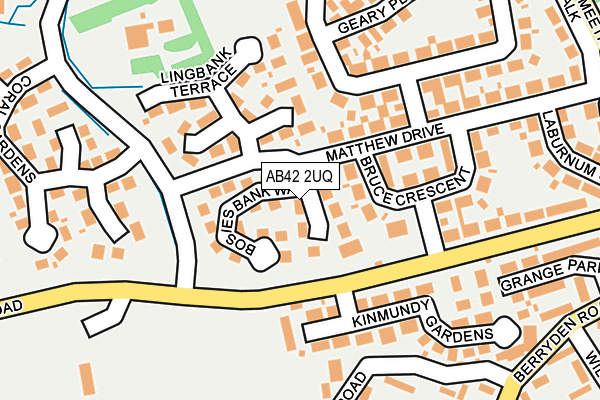 AB42 2UQ map - OS OpenMap – Local (Ordnance Survey) AB42 2UQ map - OS OpenMap – Local (Ordnance Survey)