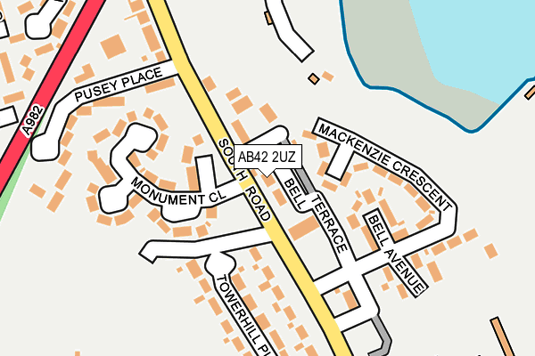 AB42 2UZ map - OS OpenMap – Local (Ordnance Survey) AB42 2UZ map - OS OpenMap – Local (Ordnance Survey)