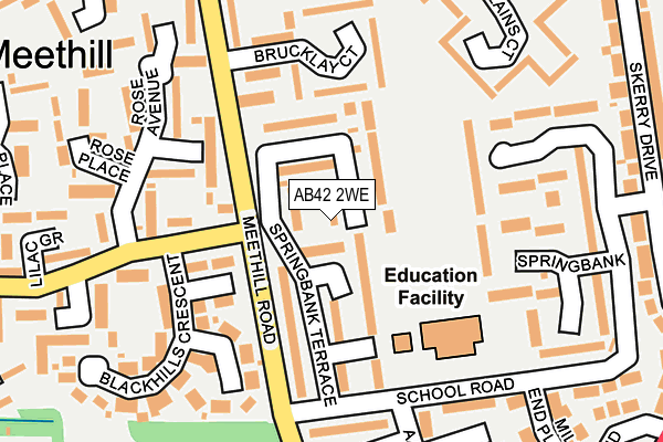 AB42 2WE map - OS OpenMap – Local (Ordnance Survey) AB42 2WE map - OS OpenMap – Local (Ordnance Survey)