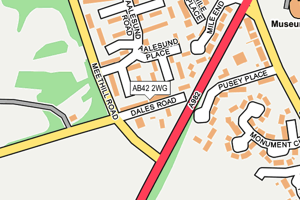 AB42 2WG map - OS OpenMap – Local (Ordnance Survey) AB42 2WG map - OS OpenMap – Local (Ordnance Survey)
