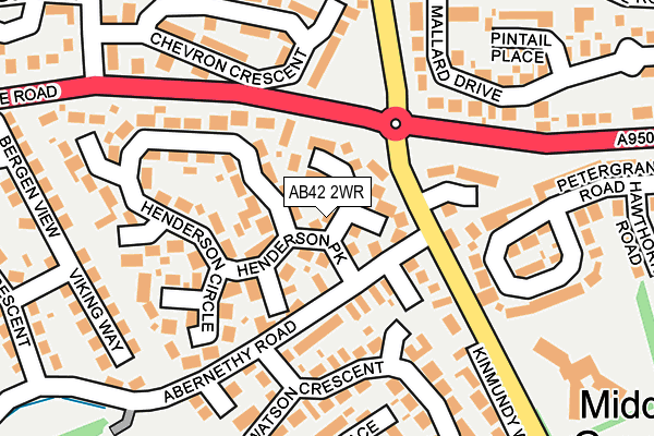 AB42 2WR map - OS OpenMap – Local (Ordnance Survey) AB42 2WR map - OS OpenMap – Local (Ordnance Survey)