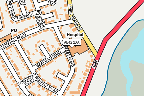 AB42 2XA map - OS OpenMap – Local (Ordnance Survey) AB42 2XA map - OS OpenMap – Local (Ordnance Survey)