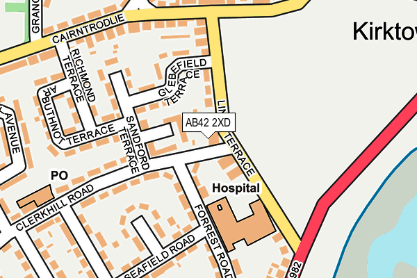 AB42 2XD map - OS OpenMap – Local (Ordnance Survey) AB42 2XD map - OS OpenMap – Local (Ordnance Survey)