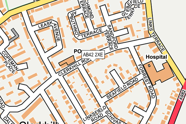 AB42 2XE map - OS OpenMap – Local (Ordnance Survey) AB42 2XE map - OS OpenMap – Local (Ordnance Survey)