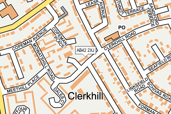 AB42 2XJ map - OS OpenMap – Local (Ordnance Survey) AB42 2XJ map - OS OpenMap – Local (Ordnance Survey)