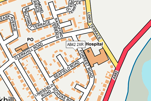 AB42 2XR map - OS OpenMap – Local (Ordnance Survey) AB42 2XR map - OS OpenMap – Local (Ordnance Survey)