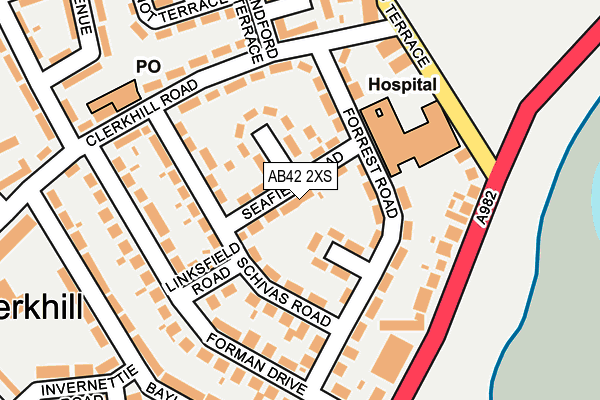 AB42 2XS map - OS OpenMap – Local (Ordnance Survey) AB42 2XS map - OS OpenMap – Local (Ordnance Survey)