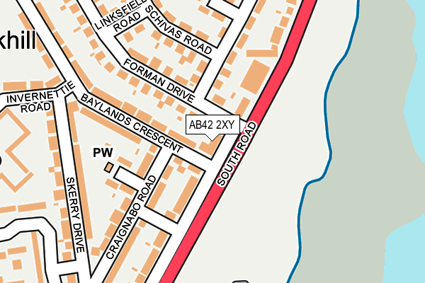 AB42 2XY map - OS OpenMap – Local (Ordnance Survey) AB42 2XY map - OS OpenMap – Local (Ordnance Survey)