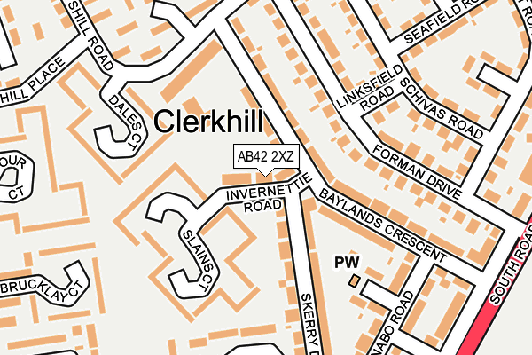 AB42 2XZ map - OS OpenMap – Local (Ordnance Survey) AB42 2XZ map - OS OpenMap – Local (Ordnance Survey)