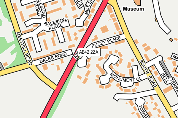 AB42 2ZA map - OS OpenMap – Local (Ordnance Survey) AB42 2ZA map - OS OpenMap – Local (Ordnance Survey)