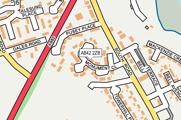 AB42 2ZB map - OS OpenMap – Local (Ordnance Survey) AB42 2ZB map - OS OpenMap – Local (Ordnance Survey)