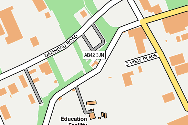 AB42 3JN map - OS OpenMap – Local (Ordnance Survey) AB42 3JN map - OS OpenMap – Local (Ordnance Survey)