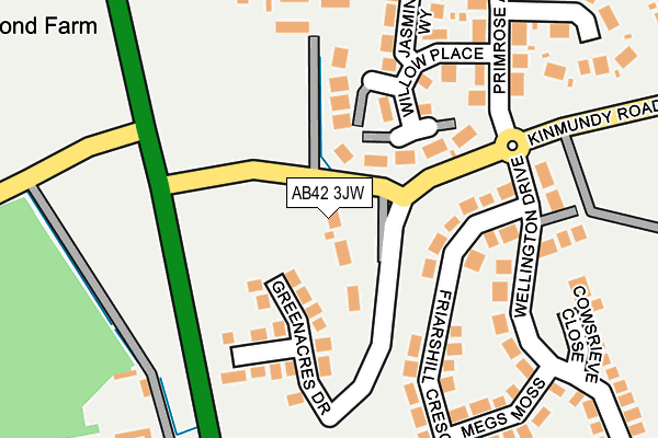 AB42 3JW map - OS OpenMap – Local (Ordnance Survey) AB42 3JW map - OS OpenMap – Local (Ordnance Survey)