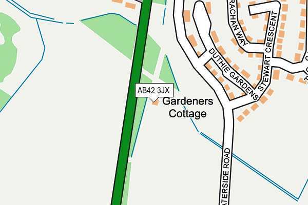 AB42 3JX map - OS OpenMap – Local (Ordnance Survey) AB42 3JX map - OS OpenMap – Local (Ordnance Survey)