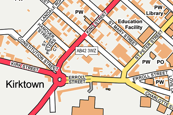 AB42 3WZ map - OS OpenMap – Local (Ordnance Survey) AB42 3WZ map - OS OpenMap – Local (Ordnance Survey)