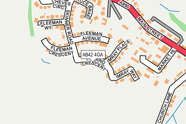 AB42 4GA map - OS OpenMap – Local (Ordnance Survey) AB42 4GA map - OS OpenMap – Local (Ordnance Survey)