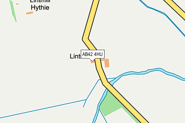 AB42 4HU map - OS OpenMap – Local (Ordnance Survey)