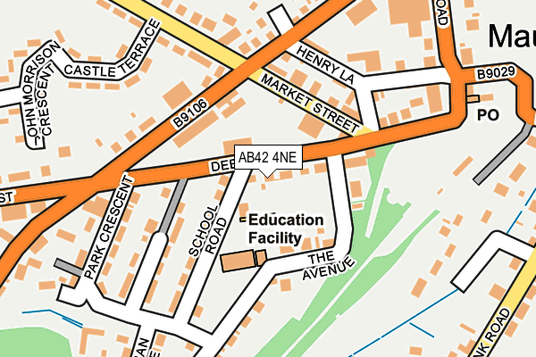 AB42 4NE map - OS OpenMap – Local (Ordnance Survey) AB42 4NE map - OS OpenMap – Local (Ordnance Survey)