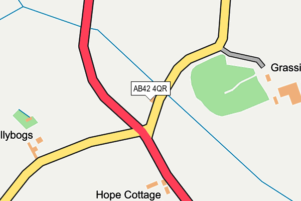 AB42 4QR map - OS OpenMap – Local (Ordnance Survey) AB42 4QR map - OS OpenMap – Local (Ordnance Survey)