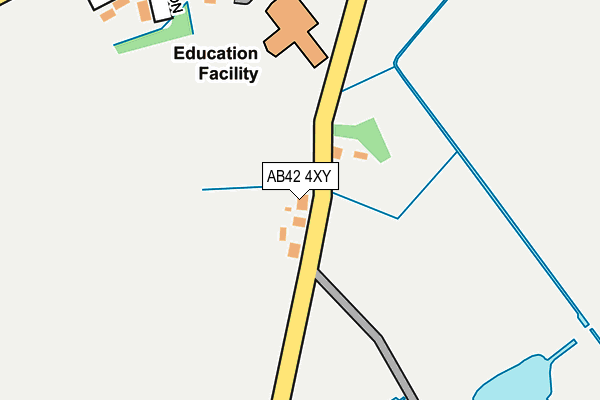 AB42 4XY map - OS OpenMap – Local (Ordnance Survey)