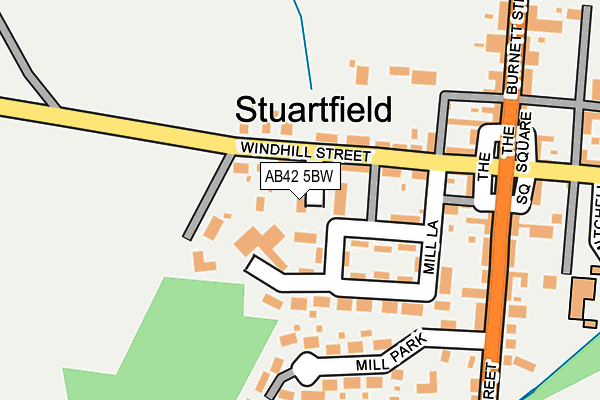 AB42 5BW map - OS OpenMap – Local (Ordnance Survey) AB42 5BW map - OS OpenMap – Local (Ordnance Survey)