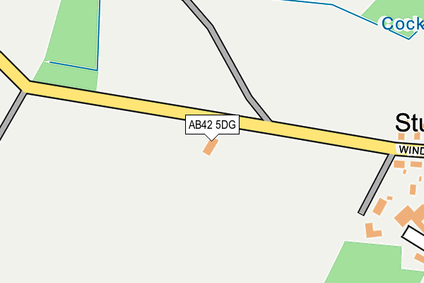 AB42 5DG map - OS OpenMap – Local (Ordnance Survey) AB42 5DG map - OS OpenMap – Local (Ordnance Survey)