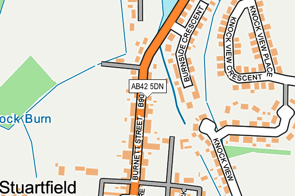 AB42 5DN map - OS OpenMap – Local (Ordnance Survey) AB42 5DN map - OS OpenMap – Local (Ordnance Survey)