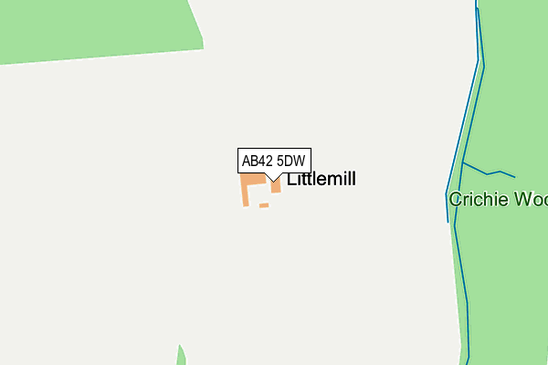 AB42 5DW map - OS OpenMap – Local (Ordnance Survey) AB42 5DW map - OS OpenMap – Local (Ordnance Survey)
